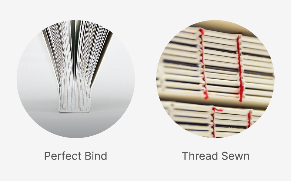 Perfect Bind & Thread Sewn